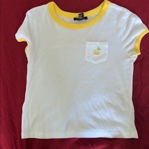 white baby tee